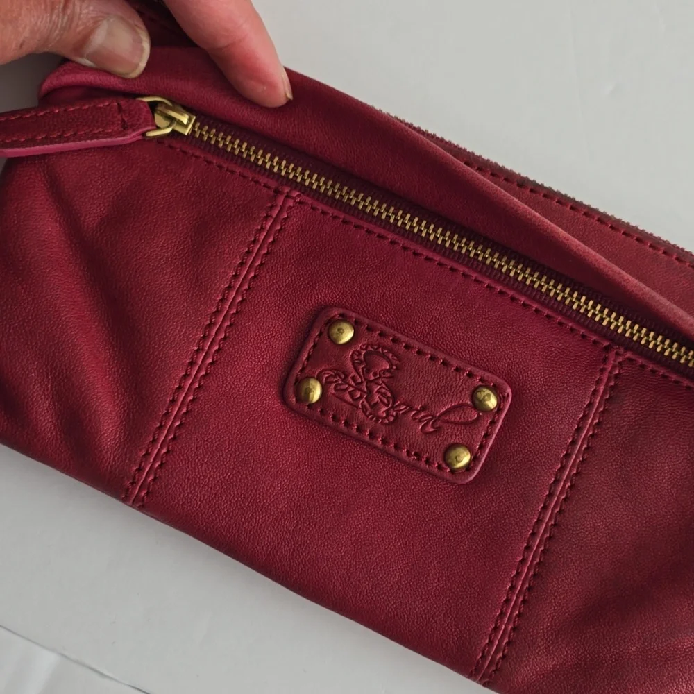 Vintage Sorial New York  Wristlet Wallet Red